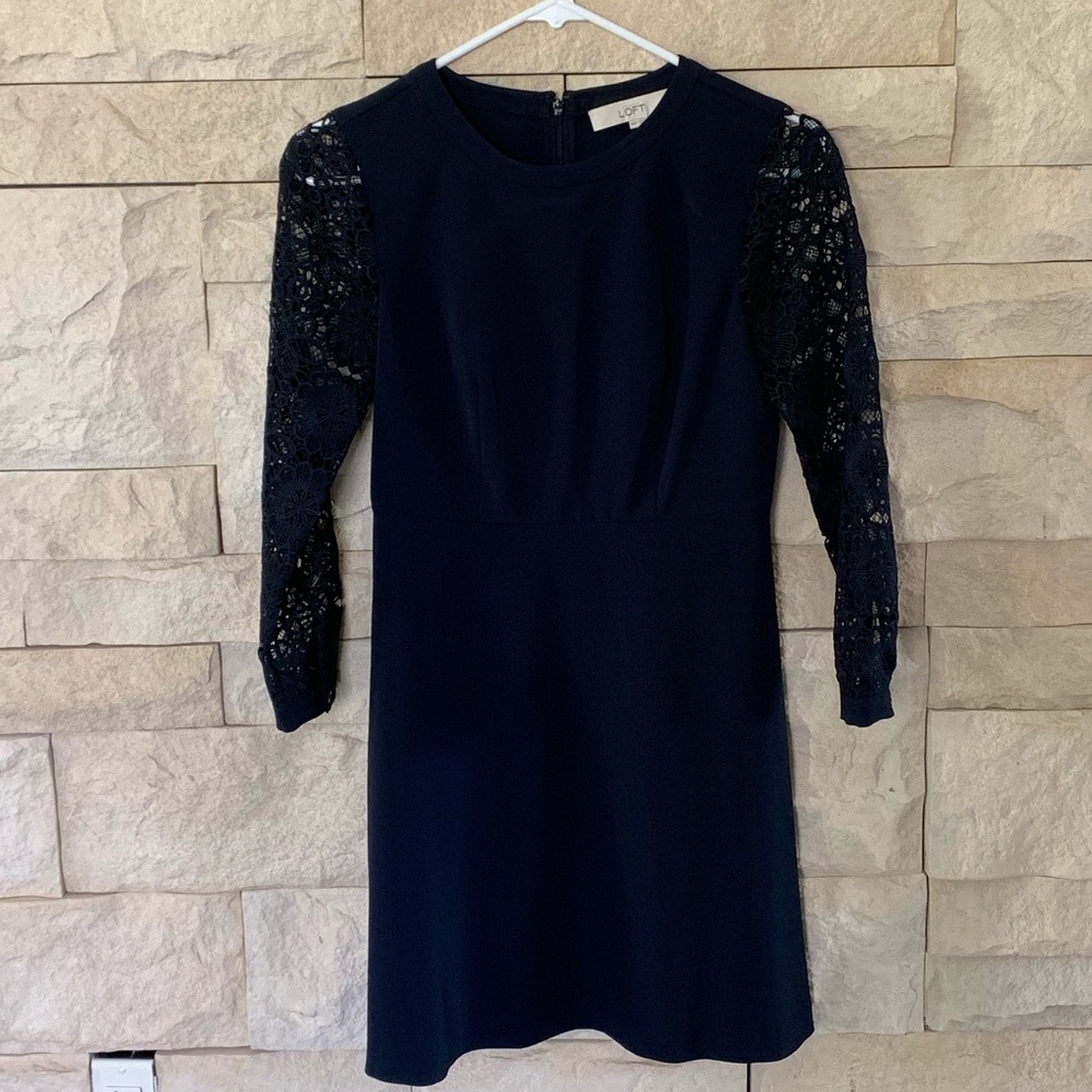 Loft Navy Dress